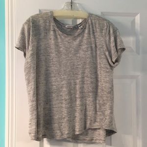 Grey flowy t shirt